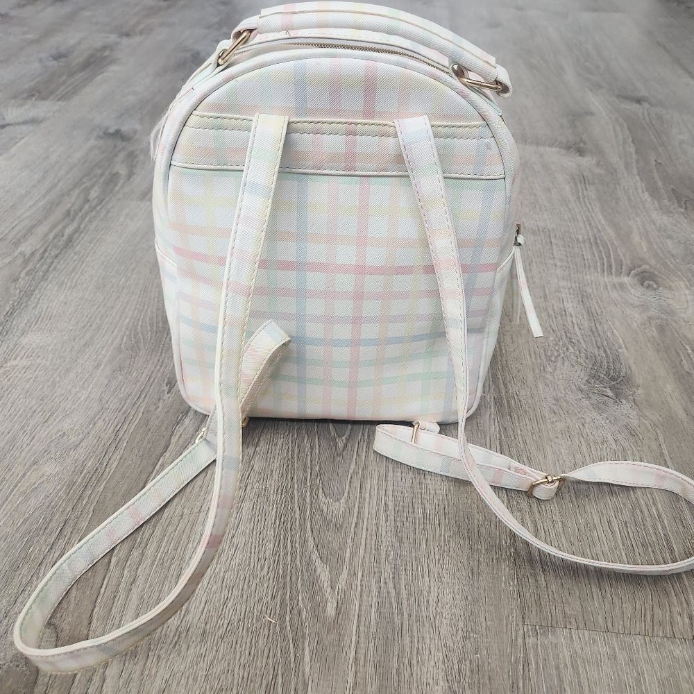 Multi-Color Under One Sky Women's Small Backpack Bag Zipper Pockets Strap Handle - Picture 4 of 13